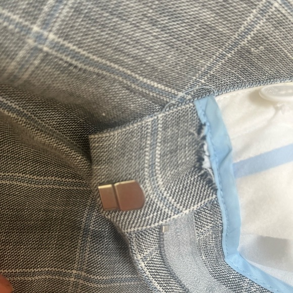 Sandro linen wool plaid trousers - Picture 5 of 7